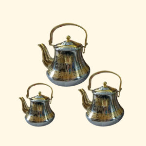 8216-3 2L 1.6L 1.2L HQ Gold Color Tea Pot Set